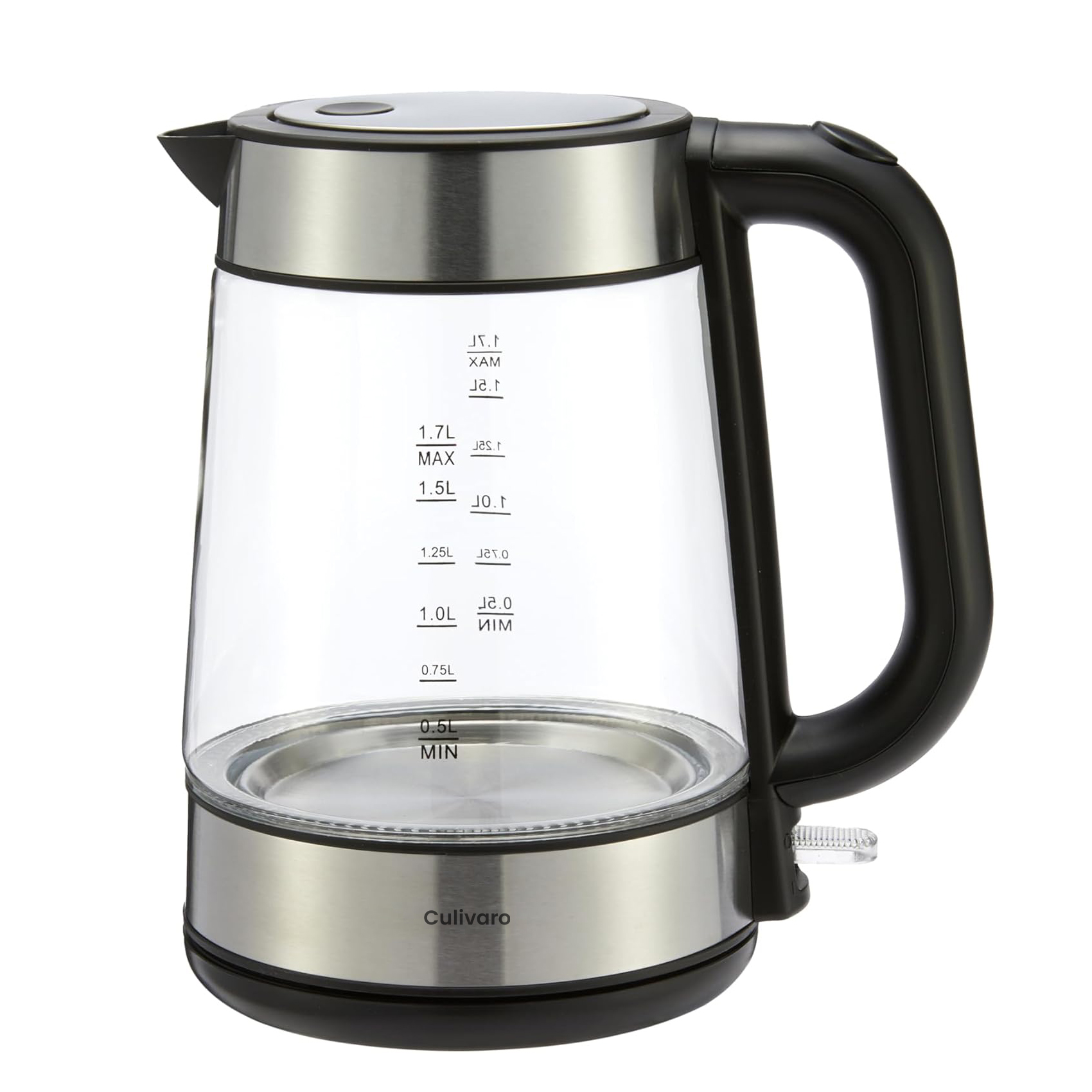 Culivaro Electric Kettle, 1.7L Glass Carafe, Fast 